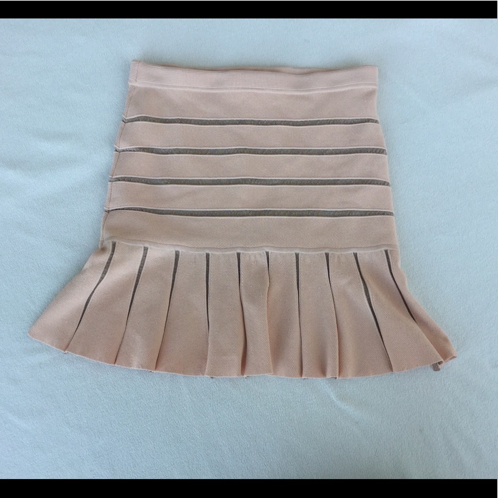RONNY KOBO knit skirt peach/metallic SZ L